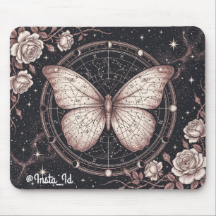 Tapis De Souris Lecteur de Tarot Papillon Zodiaque Céleste