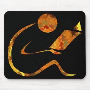 Tapis De Souris Lecteur Mousepad d'or