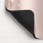 Tapis De Souris Lecteurs de Parties scintillant moderne Rose Gold (Coin)