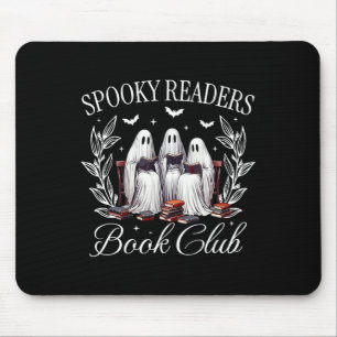 Tapis De Souris Lecteurs éffrayants Book Club Funny Ghost Enseigna