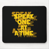 Tapis De Souris Lecture Asl Gesture Main Sourde Perte d'ouïe Adjud (Devant)