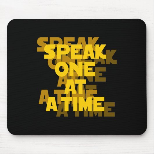 Tapis De Souris Lecture Asl Gesture Main Sourde Perte d'ouïe Adjud (Devant)