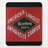 Tapis De Souris Lecture Chemin de fer Anthracite Charbon (Devant)