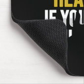 Tapis De Souris Lecture de la lèvre ASL Gesture main sourde Perte (Coin)
