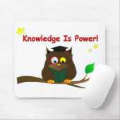 Tapis De Souris Lecture de Wise Owl (Avec souris)