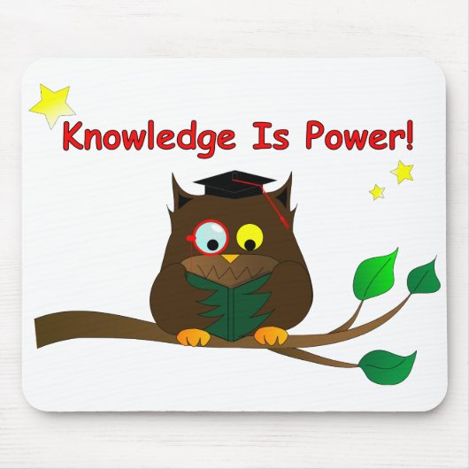Tapis De Souris Lecture de Wise Owl (Devant)
