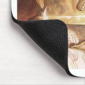 Tapis De Souris Lecture d'or de livre de dragon (Coin)