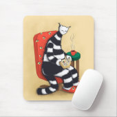 Tapis De Souris Lecture du livre de chat Lover (Avec souris)