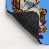 Tapis De Souris lecture famille lapin (Coin)