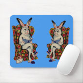 Tapis De Souris lecture famille lapin (Avec souris)