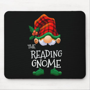 Tapis De Souris Lecture Gnome Funny Matching Family Christmas Part