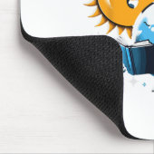 Tapis De Souris Lecture Livre Terre Lune Soleil Drôle Total Solair (Coin)