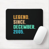 Tapis De Souris Legend Since December 2005 Birth Of Birthday 2005  (Avec souris)