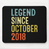 Tapis De Souris Legend Since October 2018 7th Birthday 7 Year Old (Devant)