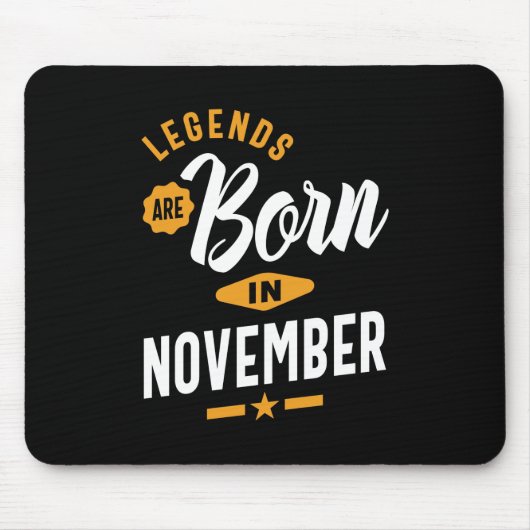 Tapis De Souris Legends Are Born (Devant)