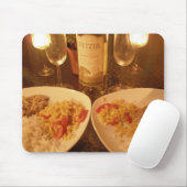 Tapis de souris léger de dîner de bougie (Avec souris)