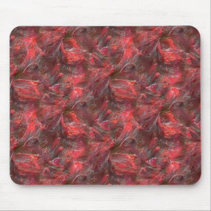 Tapis De Souris Léger relief en texture plastifiée de cire rouge