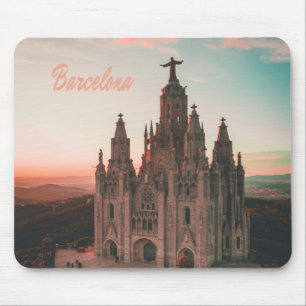Tapis De Souris L'église de Barcelone