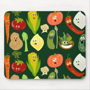 Tapis De Souris Légumes mignons et impertinents !