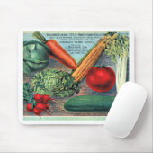 Tapis De Souris Légumes vintages (Avec souris)