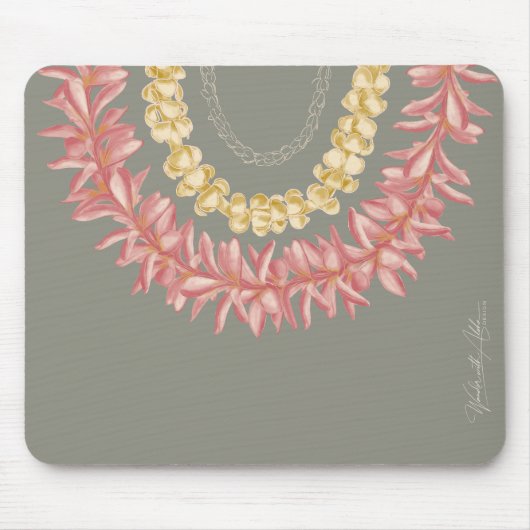 Tapis De Souris Lei Day by Wander With Aloha (Devant)