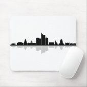 Tapis De Souris LEIPZIG Deutschland City Skyline Silhouette (Avec souris)