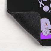 Tapis De Souris L'éléphant Bombarde violet Surdose Aware (Coin)