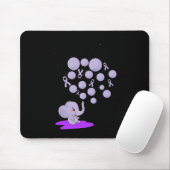 Tapis De Souris L'éléphant Bombarde violet Surdose Aware (Avec souris)