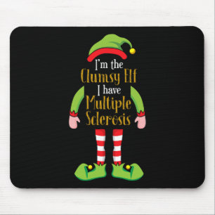 Tapis De Souris L'elfe maladroit Noël Sclérose en plaques Ms S