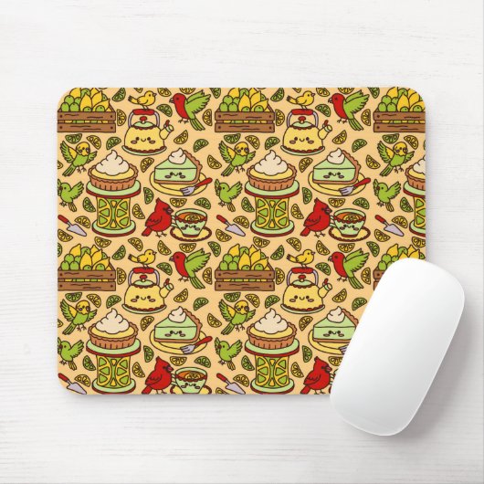 Tapis De Souris Lemon & Lime Twitter patter mouse pad (Avec souris)