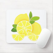 Tapis De Souris Lemons | lemon slices | sunny citrus pattern      (Avec souris)
