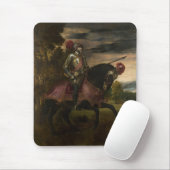 Tapis De Souris L'empereur Charles V à cheval (par Titien) (Avec souris)