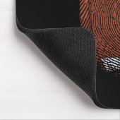 Tapis De Souris L'empreinte digitale comme sport de football améri (Coin)