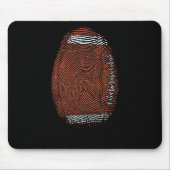 Tapis De Souris L'empreinte digitale comme sport de football améri (Devant)