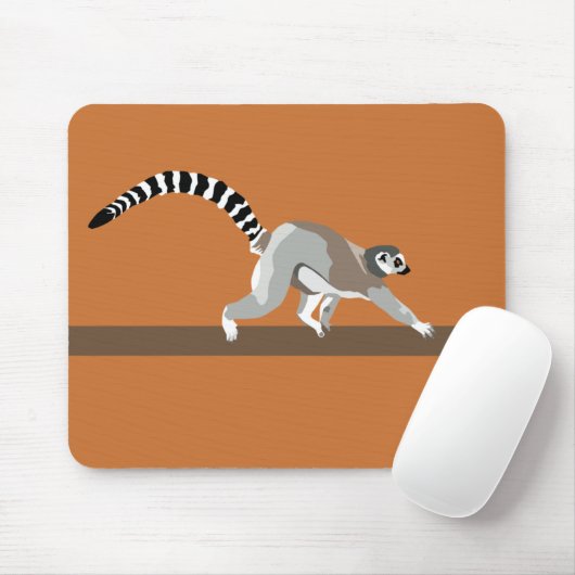 Tapis De Souris Lémur Mousepad (Avec souris)