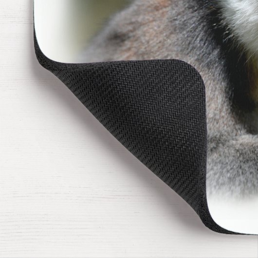 Tapis De Souris Lémurien à queue cerclée mangeant une banane (Coin)