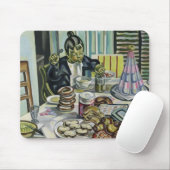 Tapis De Souris L'enfant avec les gâteaux (Avec souris)