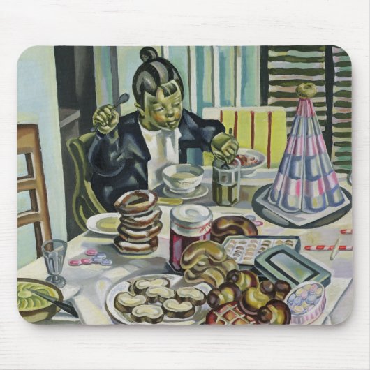 Tapis De Souris L'enfant avec les gâteaux (Devant)