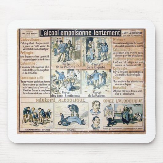 Tapis De Souris l'Ennemi #2 de L'Alcool Voila (Devant)