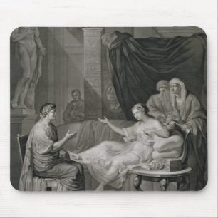 Tapis De Souris L'entrevue d'Augustus et de Cléopâtre, gravée