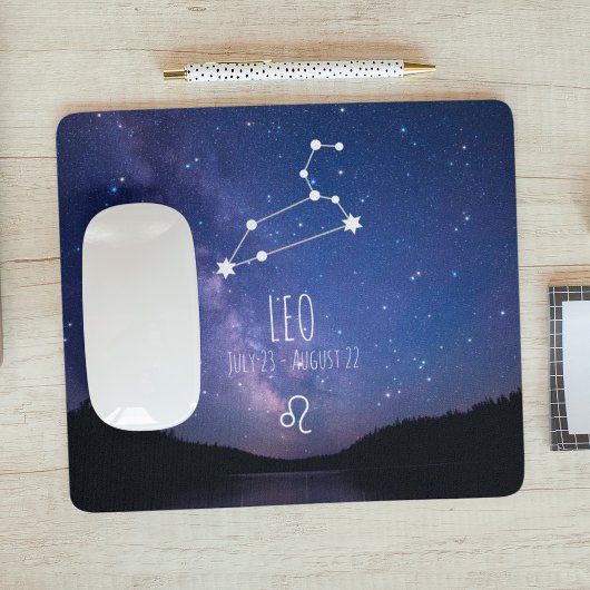 Tapis De Souris Leo | Panier de souris Zodiac Constellation Person