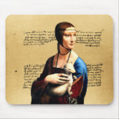 Tapis De Souris Léonard de Vinci Lady avec Ermine (Devant)