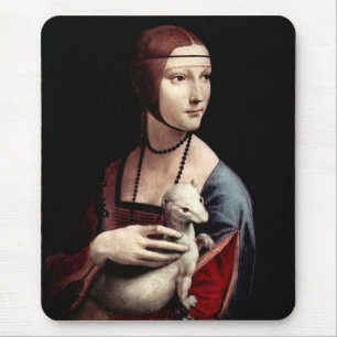 Tapis De Souris Leonardo da Vinci - portrait de Madame avec la