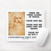 Tapis De Souris Leonardo da Vinci trois classes de citation de (Avec souris)