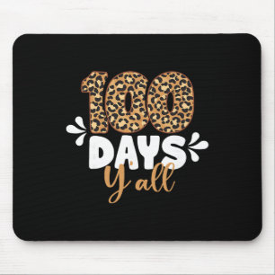 Tapis De Souris Léopard 100 Jours Vous Tous Joyeux 100ème Jour D'É