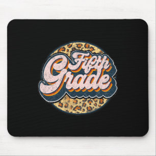 Tapis De Souris Leopard 5e maître mange 5e année Retour à l'école