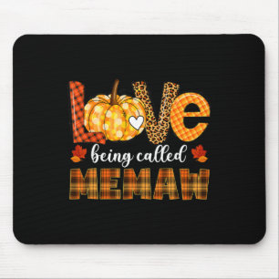Tapis De Souris Leopard Amour Citrouille Être Appelé Memaw Fall Me