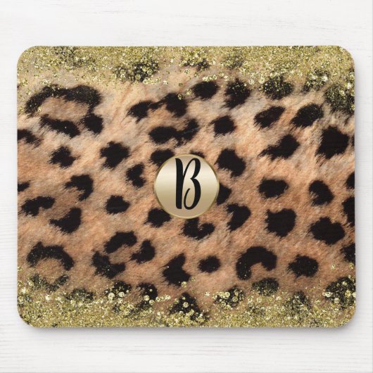 Tapis De Souris Leopard Cheetah Poster de animal Parties scintilla (Devant)