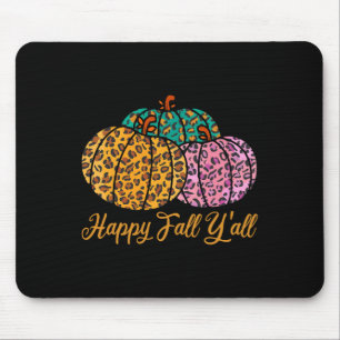 Tapis De Souris Leopard Citrouille Happy Automne Yall Automne Citr