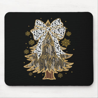 Tapis De Souris Leopard Coquette Bow Camo Christmas Tree Chasse G